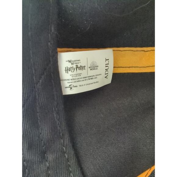 Harry Potter Hufflepuff Adult Cap Hook and Loop Embroidered Mascot One Size - Picture 5 of 8